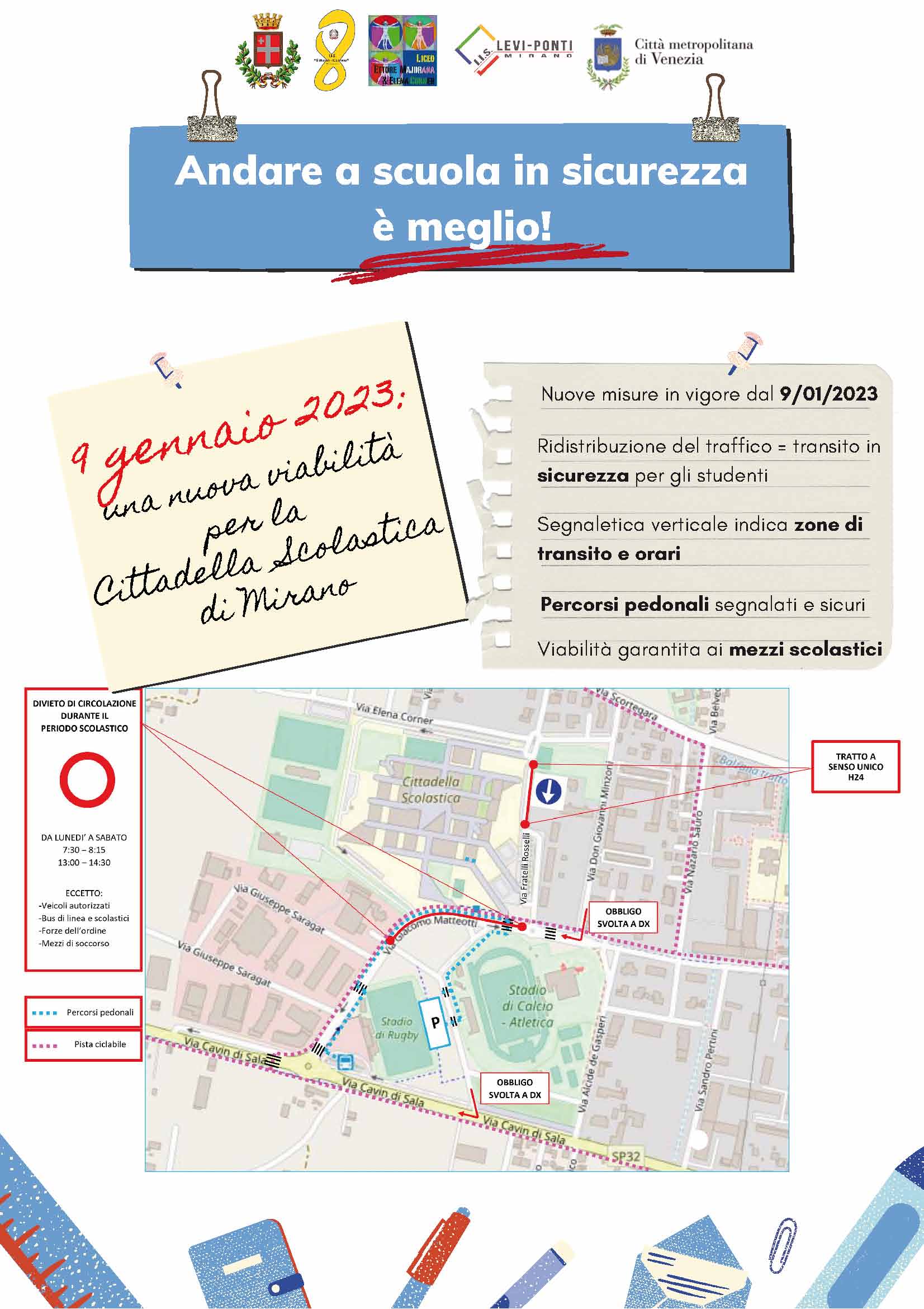 2022 12 22 nuova viabilità per raggiungere la Cittadella scolastica 011