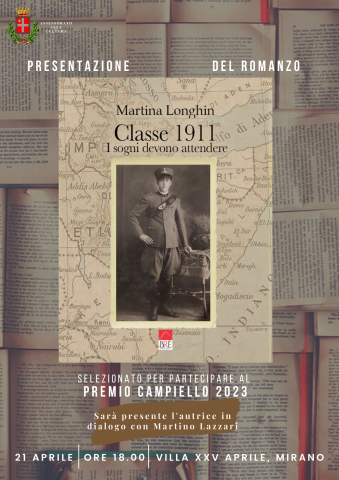 Martina Longhin presenta il suo romanzo “Classe 1911” venerdì 21 aprile