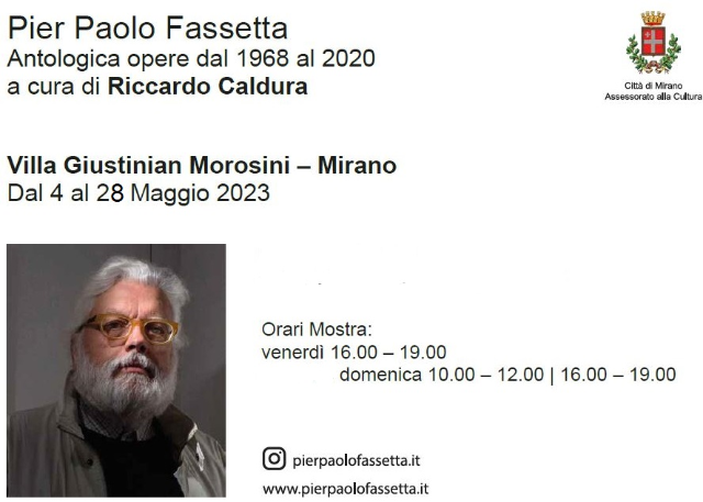 Mostra antologica di Pier Paolo Fassetta aperta venerdì 26 e domenica 28 maggio