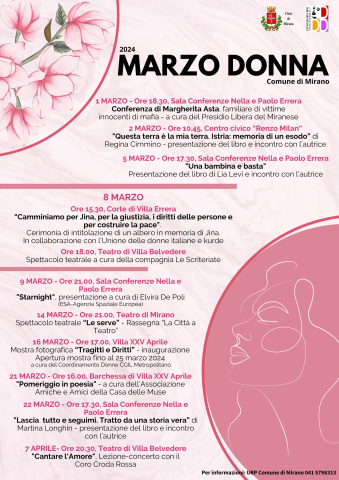  Programma Marzo Donna 2024: 11 eventi dall'1 marzo al 7 aprile