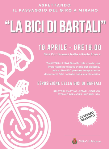  La bici di Gino Bartali esposta mercoledì 10 aprile a Mirano