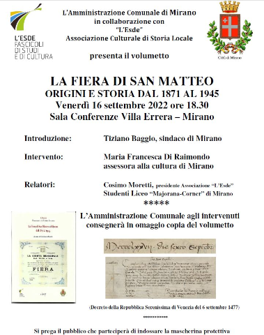2022 09 16 presentazione libro Fiera San Matteo di Cosimo Moretti