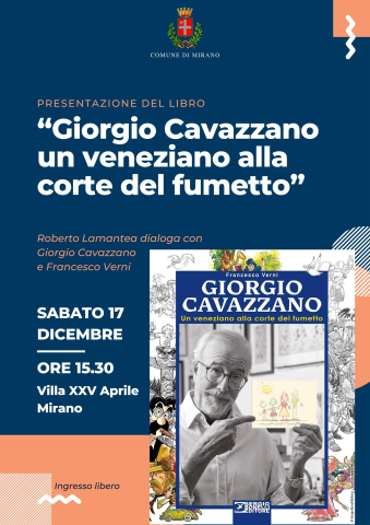Giorgio Cavazzano alla presentazione del libro-intervista “Un veneziano alla corte del fumetto” sabato 17 dicembre