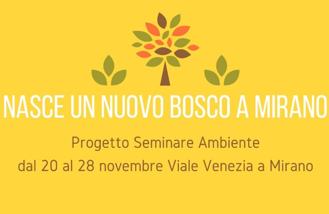 Progetto "Seminare Ambiente" dal 20 al 27 novembre in viale Venezia