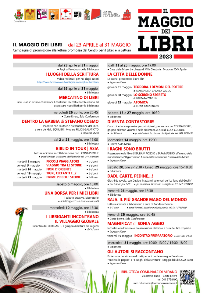 Il Maggio dei Libri - Comune di Mirano